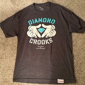*2/$20* Diamond Supply x Crooks & Castles Collab S/S Tee